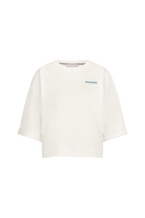 Studio Anneloes Studio Anneloes puck ssl paradise sweat 12943 Sweater 1100 off white