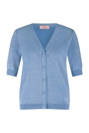 Studio Anneloes Studio Anneloes sanna cardigan 12940 Vest 6000 mid blue