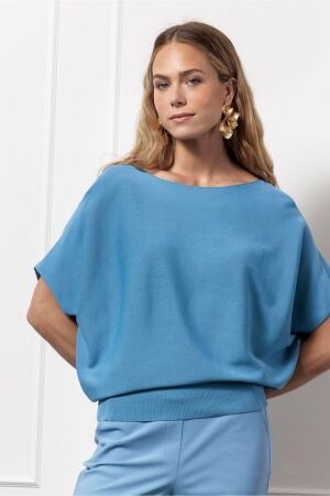 Studio Anneloes Studio Anneloes lenti pullover 12907 Trui 6000 mid blue 6000 mid blue