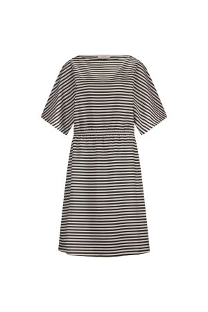 Studio Anneloes Studio Anneloes wilma stripe dress 12899 Jurk 1190 off white/black