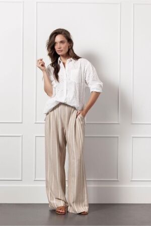 Studio Anneloes Studio Anneloes jitte broderie blouse 12992 Blouse 1100 off white