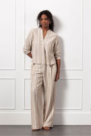 Studio Anneloes Studio Anneloes lieve gold stripe top 12994 T-shirt Lange mouw 2200 latte