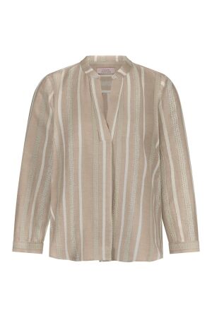Studio Anneloes Studio Anneloes lieve gold stripe top 12994 T-shirt Lange mouw 2200 latte