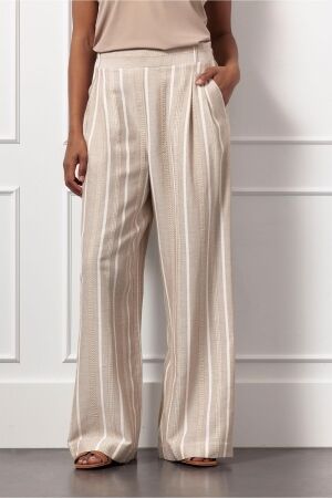 Studio Anneloes Studio Anneloes fardeau gold stripe trousers 12995 Broek 2200 latte