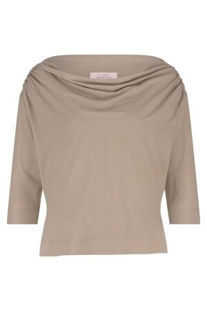 Studio Anneloes Studio Anneloes fleur top 12855 T-shirt Korte mouw 2200 latte