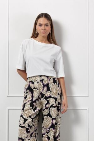 Studio Anneloes Studio Anneloes zoya top 12929 T-shirt Korte mouw 1100 off white