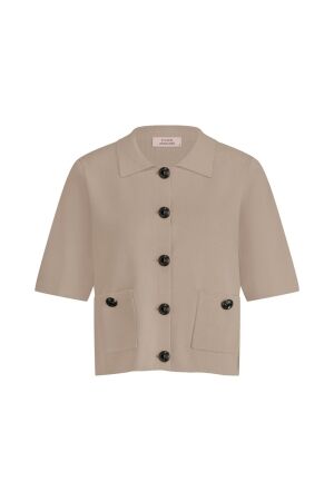 Studio Anneloes Studio Anneloes kenzia ssl cardigan 12935 Vest 2200 latte