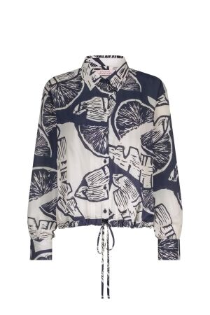 Studio Anneloes Studio Anneloes dio orange blouse 13016 Blouse 1169 off white/dark blue