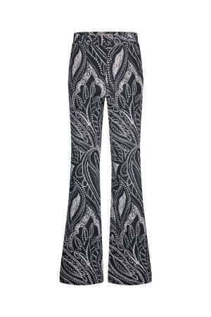 Studio Anneloes Studio Anneloes marilon summer dot trousers 13024 Broek 6917 dark blue/ecru