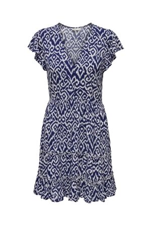 Only Only onlclaudette life ss mini dress wvn noos Jurken ombre blue claudette grafic