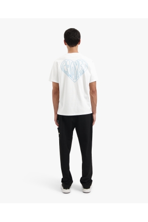 Croyez Homme Croyez Homme stitched heart cr1-pf25-15 Print T-shirts 2900 black