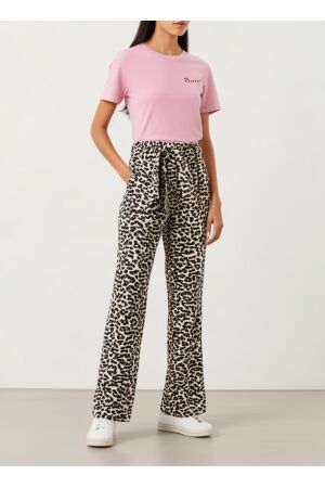 Only Only onlnova life vis palazzo pant aop Broek mocha meringue 670 leo