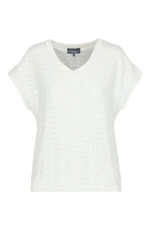 Elvira Casuals Elvira Casuals top liza e3 25-009 T-shirt Korte mouw 15 off white