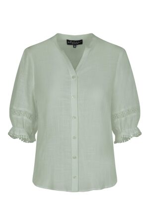 Elvira Casuals Elvira Casuals blouse meave e3 25-013 Blouse 139 pistache