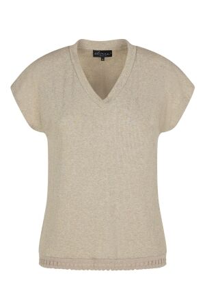 Elvira Casuals Elvira Casuals top noelle e3 25-033 T-shirt Korte mouw 44 sand