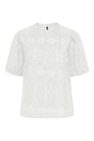 Only Only onlluz s/s puff sleeve top jrs T-shirts cloud dancer