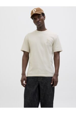 Jack & Jones Jack & Jones jjsummer vibes tee ss crew neck ln T-shirts moonbeam