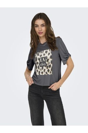 Only Only onlfree life s/s create top box jrs T-shirts blackened pearl vibes