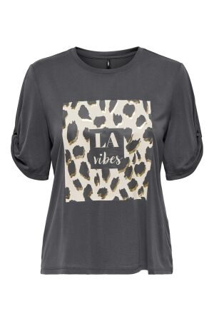 Only Only onlfree life s/s create top box jrs T-shirts blackened pearl vibes