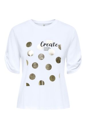 Only Only onlfree life s/s create top box jrs T-shirts bright white create