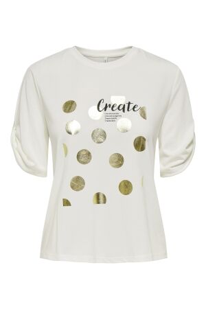 Only Only onlfree life s/s create top box jrs T-shirts cloud dancer create