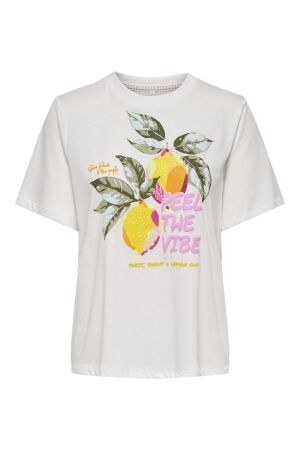 Only Only onlblinis life s/s fruit top box jrs T-shirts cloud dancer peel