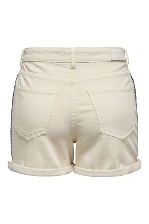Only Only onljosephine stret emb shorts azg dnm cs Korte broeken ecru emb