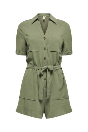 Only Only onlmacha life ss cargo playsuit wvn Jumpsuit four leaf clover