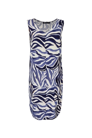 FOS Amsterdam FOS Amsterdam jurk - linde-z zebra 7449 Zomerjurkjes 410 navy