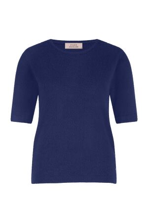 Studio Anneloes Studio Anneloes felica soft pullover 13120 Trui korte mouw 6502 ink blue