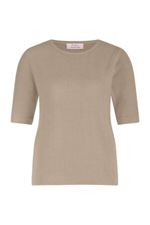 Studio Anneloes Studio Anneloes felica soft pullover 13120 Trui korte mouw 2200 latte