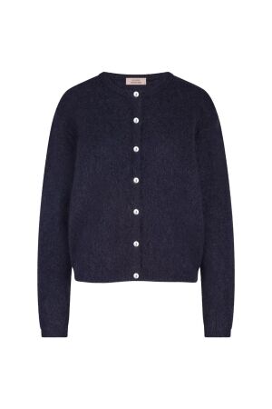 Studio Anneloes Studio Anneloes bibi mohair cardigan 13135 Vest 6900 dark blue