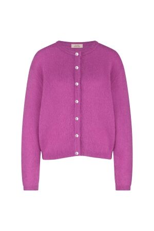 Studio Anneloes Studio Anneloes bibi mohair cardigan 13136 Vest 4700 orchid