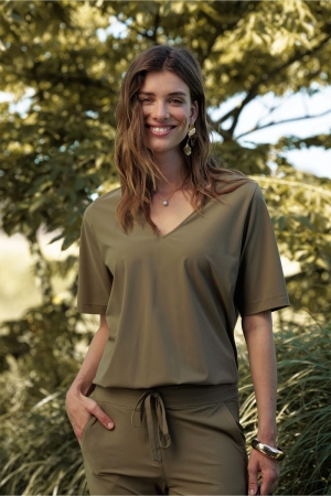 Studio Anneloes Studio Anneloes vicky shirt 13148 T-shirt Korte mouw 8000 earth