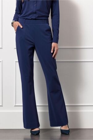Studio Anneloes Studio Anneloes flair bonded trousers 13081 Flared 6502 ink blue