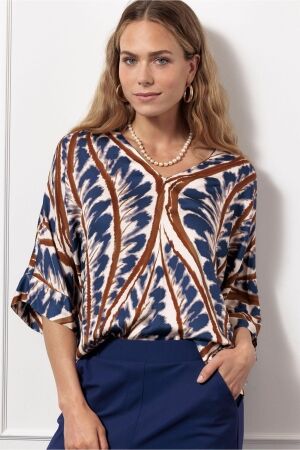 Studio Anneloes Studio Anneloes madison vneck top 13114 T-shirt Korte mouw 9997 multi color