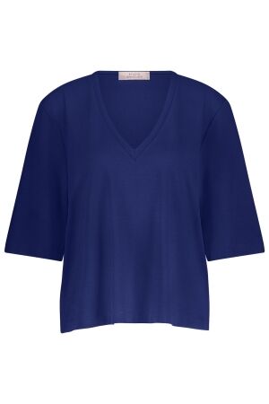 Studio Anneloes Studio Anneloes fiore vneck t-shirt 13130 T-shirt Korte mouw 6502 ink blue