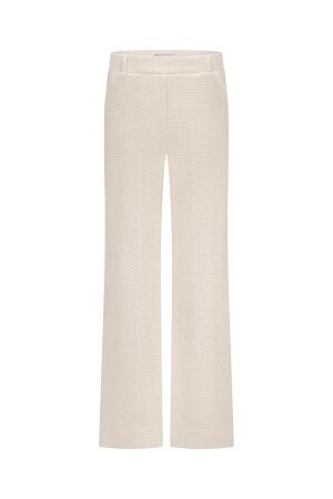 Studio Anneloes Studio Anneloes lexie tweed trousers 13080 Broek 1722 ecru/latte