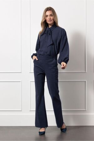 Studio Anneloes Studio Anneloes flair bnd denim trousers 13066 Flared 6990 dark blue/black
