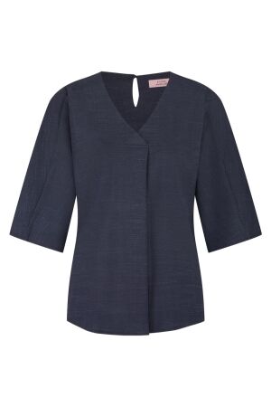 Studio Anneloes Studio Anneloes marly denim top 13123 T-shirt Korte mouw 6990 dark blue/black