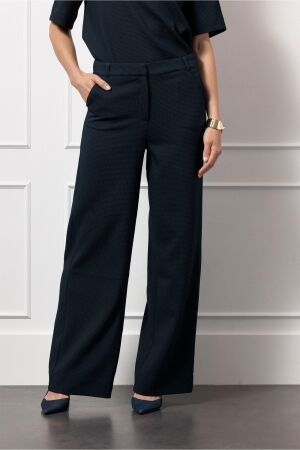 Studio Anneloes Studio Anneloes lexie waffle trousers 13074 Broek 6900 dark blue