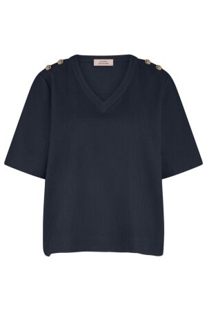 Studio Anneloes Studio Anneloes sierra waffle top 13075 T-shirt Korte mouw 6900 dark blue