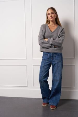 Studio Anneloes Studio Anneloes annabel spark sweater 13076 Sweater 9500 grey melange