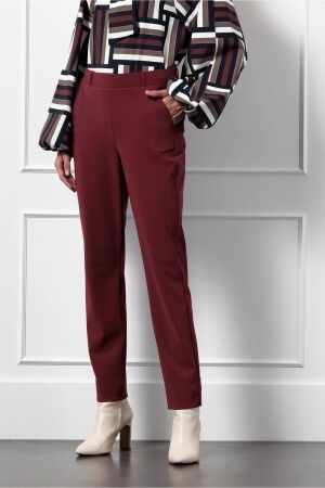 Studio Anneloes Studio Anneloes anne bonded trousers 13187 Broek 3002 bordeaux