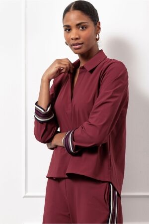 Studio Anneloes Studio Anneloes marleen top 13188 T-shirt Lange mouw 3002 bordeaux