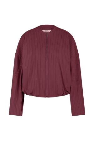 Studio Anneloes Studio Anneloes storm stripe bomber jacket 13196 Jackets 3069 bordeaux/dark blue