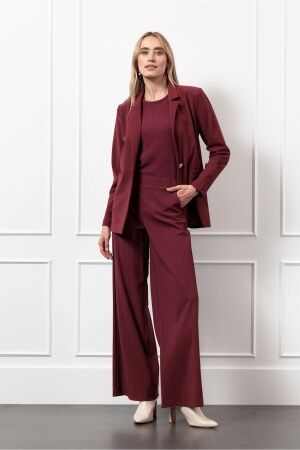 Studio Anneloes Studio Anneloes luz stripe trousers 13197 Broek 3069 bordeaux/dark blue