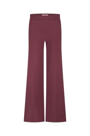 Studio Anneloes Studio Anneloes luz stripe trousers 13197 Broek 3069 bordeaux/dark blue