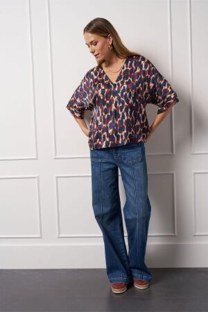 Studio Anneloes Studio Anneloes madison animal top 13204 T-shirt Lange mouw 9997 multi color