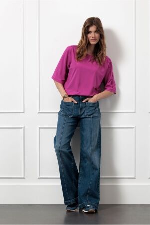 Studio Anneloes Studio Anneloes fiore t-shirt 13201 T-shirt Korte mouw 4700 orchid